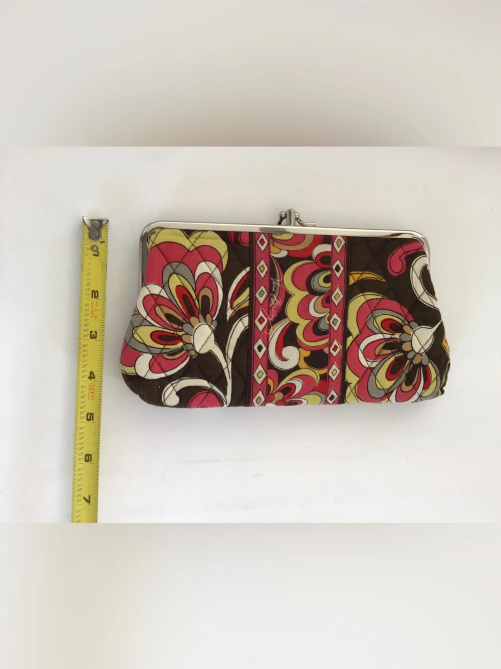 Vera Bradley Puccini Quilted Double Kiss Lock Wallet - Picture 8 of 8